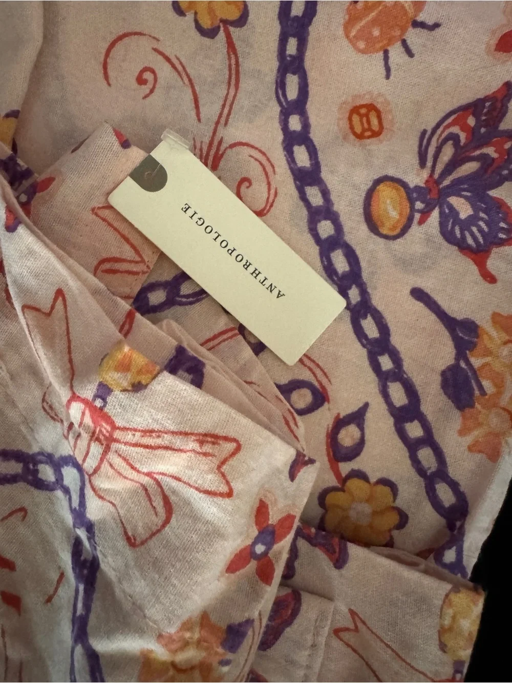 NEW Urban Outfitters Sadie Trinket Shower Curtain, Pink